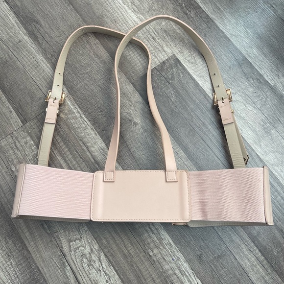 Pastel goth pink underbust corset belt harnesss S-XL whimsigoth boho - Picture 4 of 9